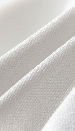 Crisp percale weave close-up