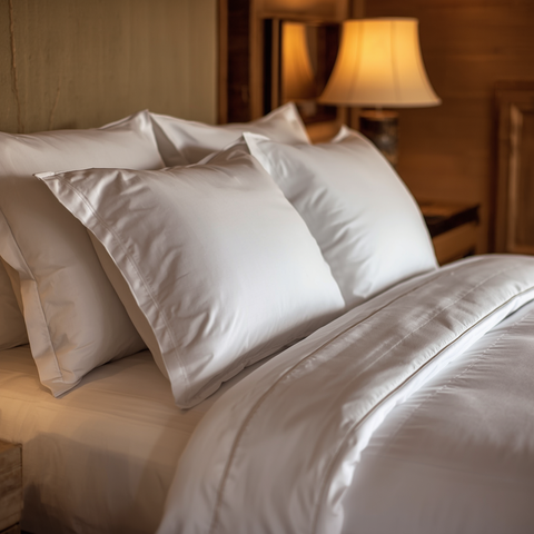 Silky sateen bedding with soft sheen